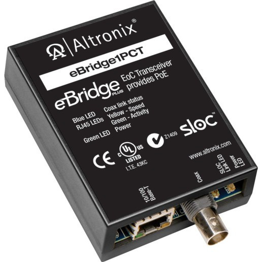 Altronix EBRIDGE1PCT Single-Port EoC Transceiver