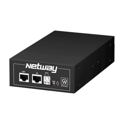 Altronix NETWAY1BT PoE++ Midspan Injector single-port network power injector front view
