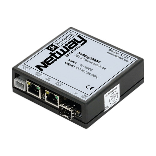 Altronix NETWAYSP2BT 802.3bt media converter injector 2 port front view