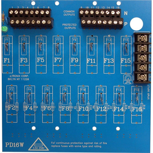 Altronix PD16WCB 16-Output Power Distribution Board