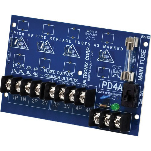Altronix PD4CB 4-Output Power Distribution Module