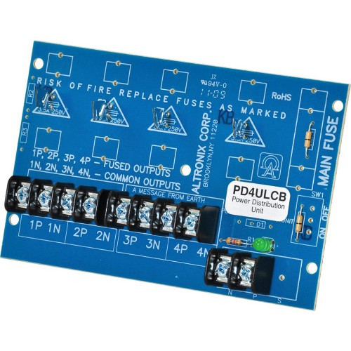 Altronix PD4ULCB 4-Output 28VAC/VDC Distribution Module