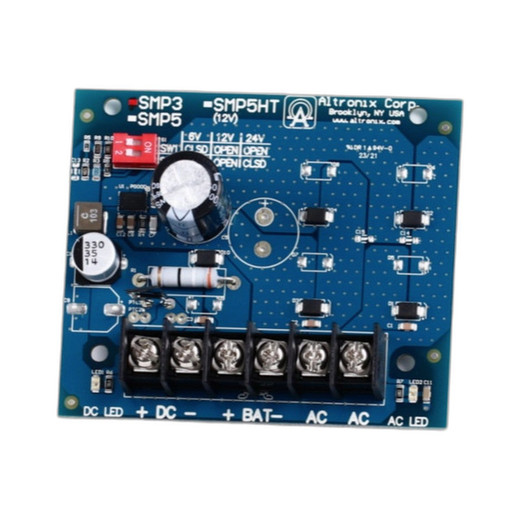 Altronix SMP3 power supply rear panel connections and terminal blocks detail
