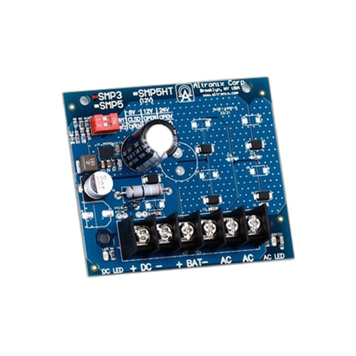 Altronix SMP3ULB backup power supply board terminals and connections detail