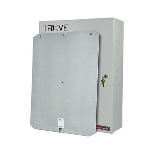 Altronix TROVE2BL2 modular enclosure backplane detail and internal configuration