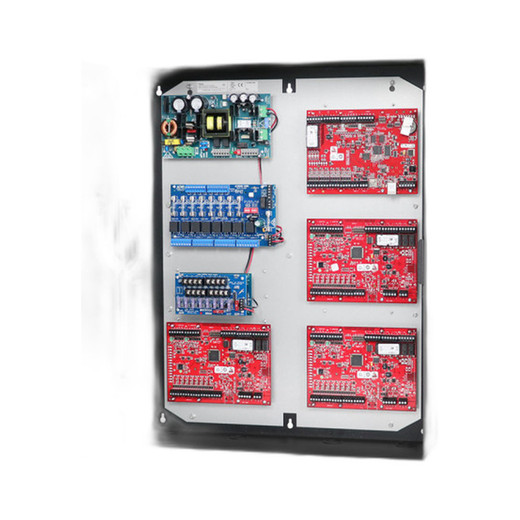 Altronix TROVE2M2SX secure enclosure with Mercury backplane front view