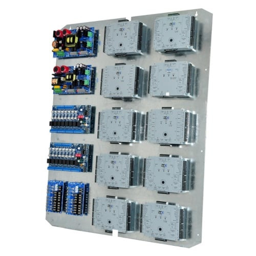 TROVE3V3 Altronix security access control box interior wiring and component layout