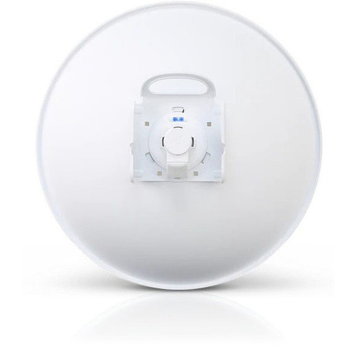 PBE-5AC-GEN2 Ubiquiti wireless bridge antenna connector and weatherproof enclosure detail