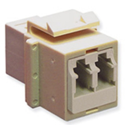 International Connectors and Cable Module Fiber Optic LC Duplex Ivory - IC107LC2IV
