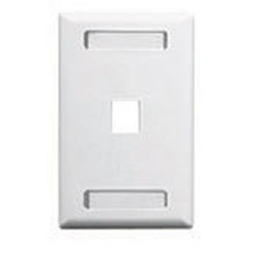 International Connectors and Cable Face Plate ID 1-GANG 1-PORT White - IC107S01WH