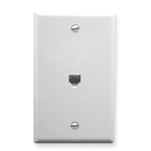 International Connectors and Cable Wall Plate Voice 6P6C White - IC630E60WH