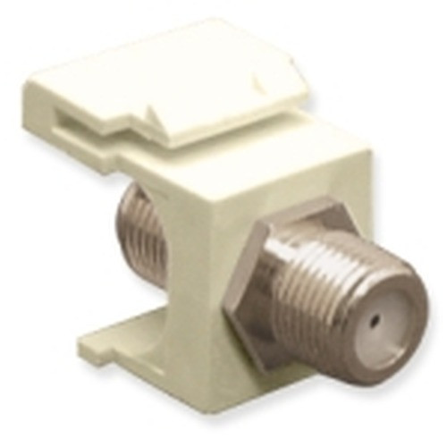 International Connectors and Cable Module F-Type Nickel Plated Almond - IC107B5FAL