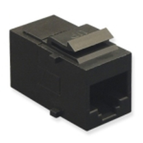 International Connectors and Cable Module Coupler CAT 5E Black - IC107C5EBK