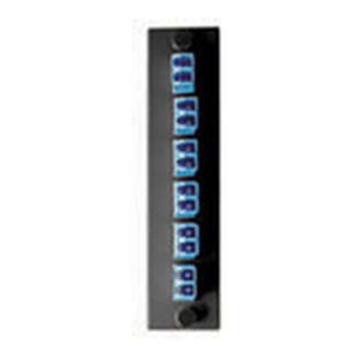 International Connectors and Cable Adapter Panel 3 Quad LC 12F SM Blue - ICFOPL16BK