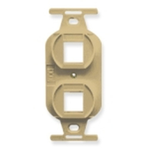 International Connectors and Cable Insert Electrical 2-PORT Ivory - IC107DPIIV