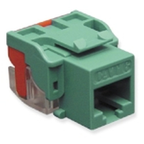International Connectors and Cable Module Cat 6 EZ Green - IC1078L6GN