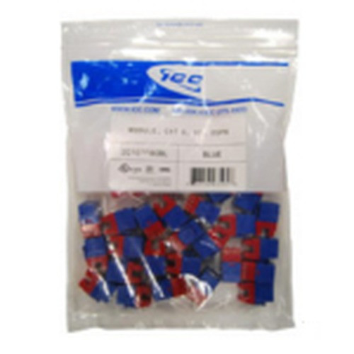 International Connectors and Cable Module CAT 6 HD 25 PK Blue - IC107F6CBL