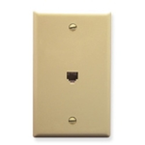 International Connectors and Cable Wall Plate Voice 6P6C Ivory - IC630E60IV