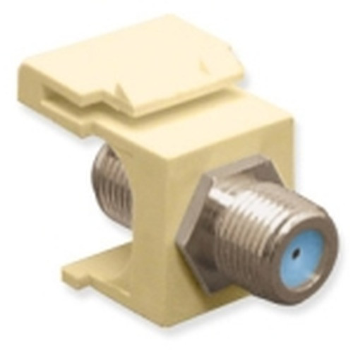 International Connectors and Cable Module F-Type Nickel Plated 3 GHZ Ivory - IC107B9FIV