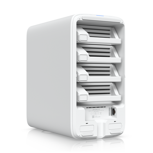 Ubiquiti UNAS-4-W UniFi Storage white NAS with dual 3.5" HDD bays