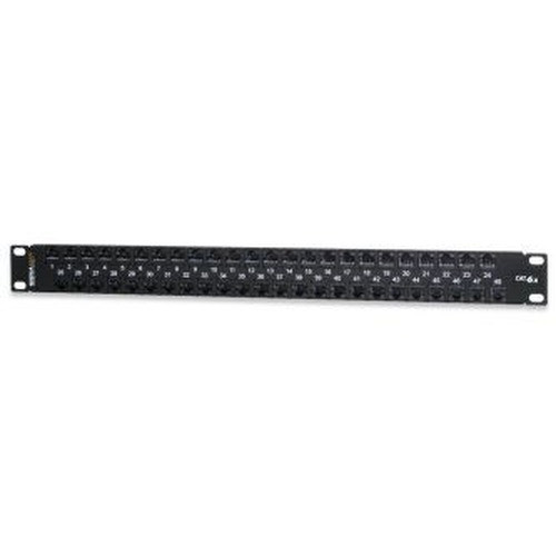 Signamax 48-Port Category 6 Feed-Thru Unscreened HD Panel 1 RMU - 48458FTHD1-C6