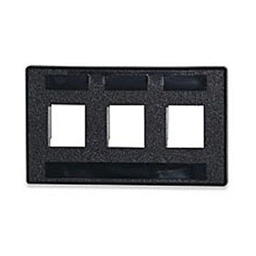 Signamax 4-Port Mod Furniture Adapter Keystone Adapter Black - FAK-4-BK