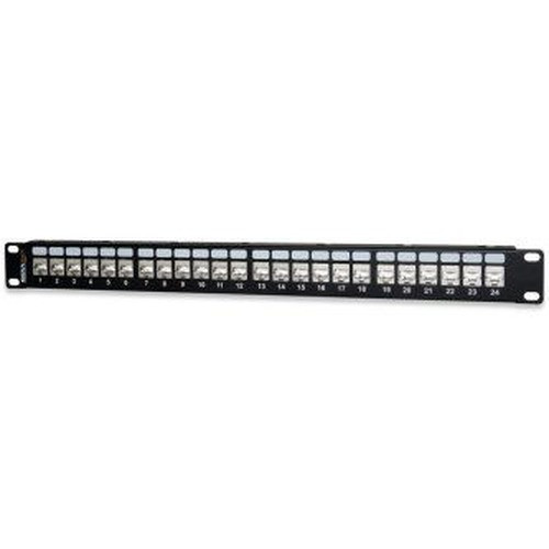 Signamax 24-Port Category 6A MT-Series Screened Patch Panel 1 RMU - 24458S-C6A