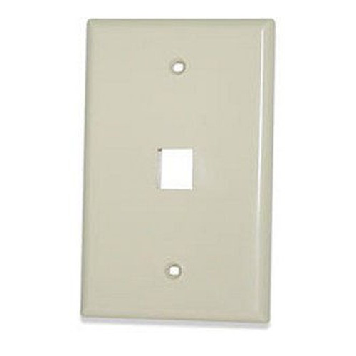 Signamax 1-Port Single Gang Oversize Faceplate White - SKFM-1-WH
