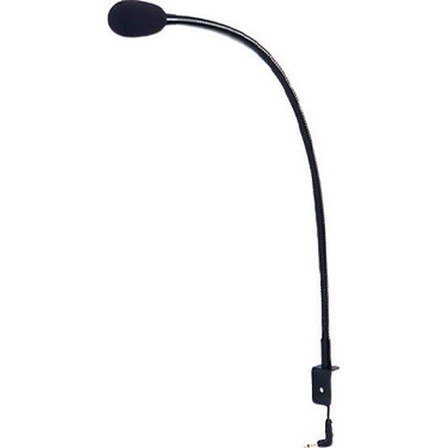 Aiphone IME-100 gooseneck microphone for IM intercom system, black flexible mic