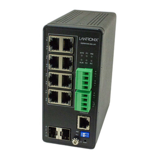 Lantronix SISPM1040-582-LRT-L2Y1 8-Port Managed Switch One-Year Level 2 Service