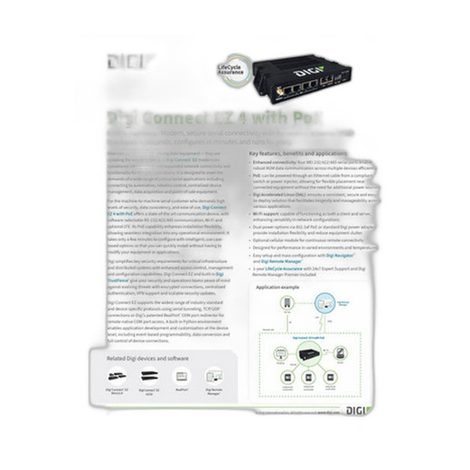 Digi International 76000732 48 Power Cord Locking Barrel