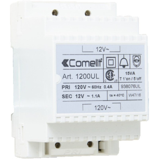 Comelit 1200UL 16Vac Output Transformer CSA-US Rated