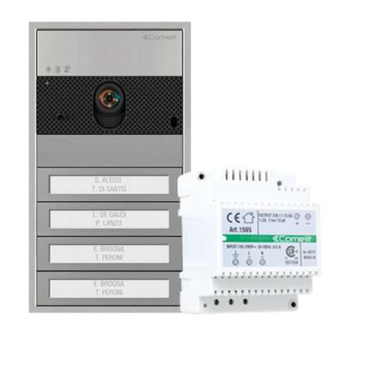 Comelit UMV4S Ultra Video Surface Kit 2-Wire 4-Button