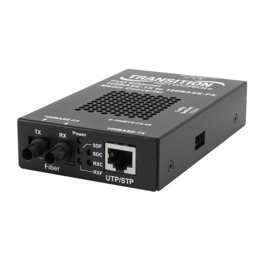 Transition Networks E-100BTX-FX-05(HT)-EU 100Mbps Media Converter