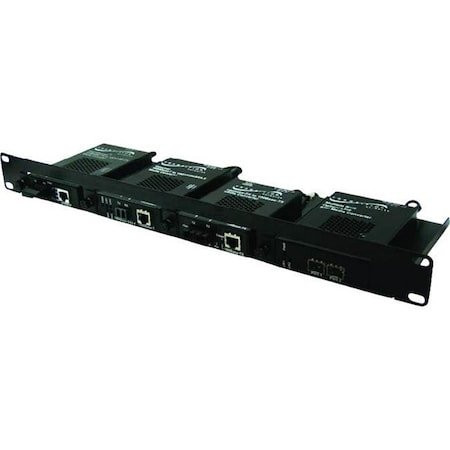 Transition Networks RMS19-SA4-02 19-Inch 4-Slot Rack Mount Shelf