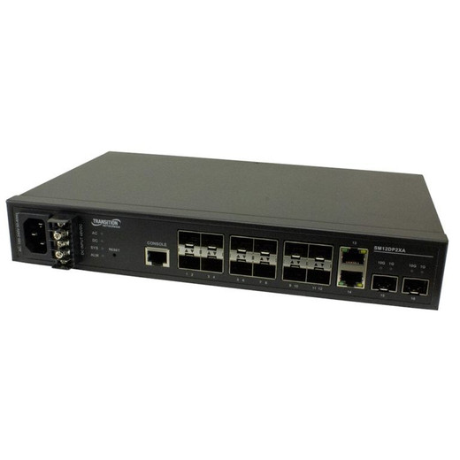 Transition Networks SM12DP2XA-LA 12-Port Managed Fiber Switch