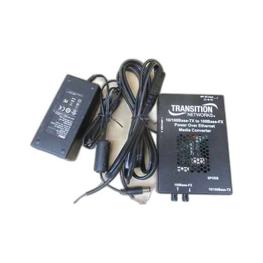 Transition Networks SPOEB1011-105-AR Gigabit PoE Media Converter
