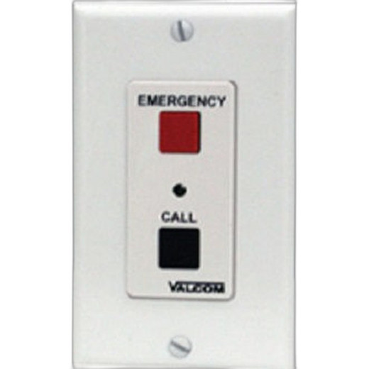Valcom V-2995-W Emergency/Normal Call Switch with Volume