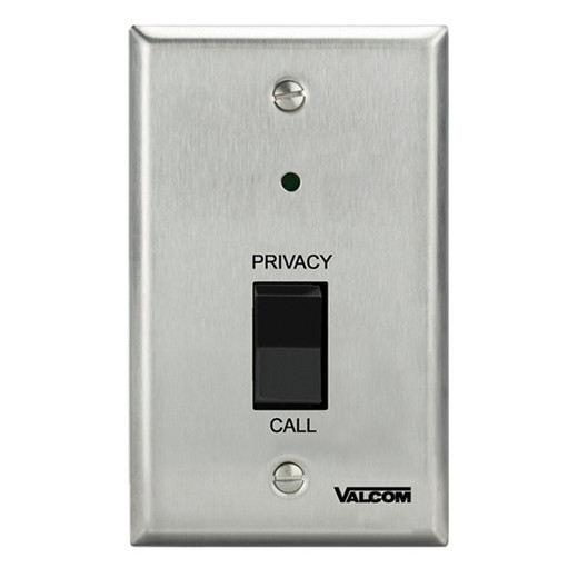 Valcom V-9320 Call-In Button with Privacy Switch