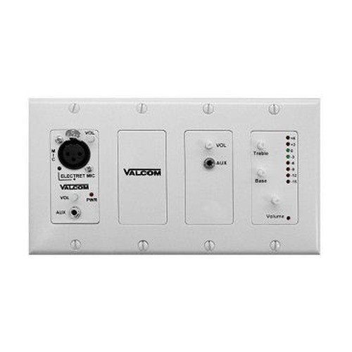 Valcom V-9985-W Four Channel In-Wall Audio Mixer