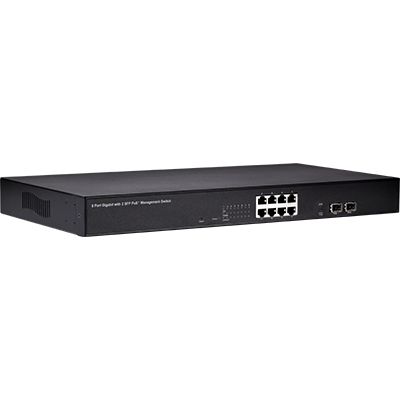 Geovision GV-POE0811 8-Port Managed PoE+ Switch