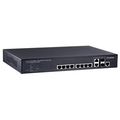 Geovision GV-POE0812 8-Port PoE+ Switch