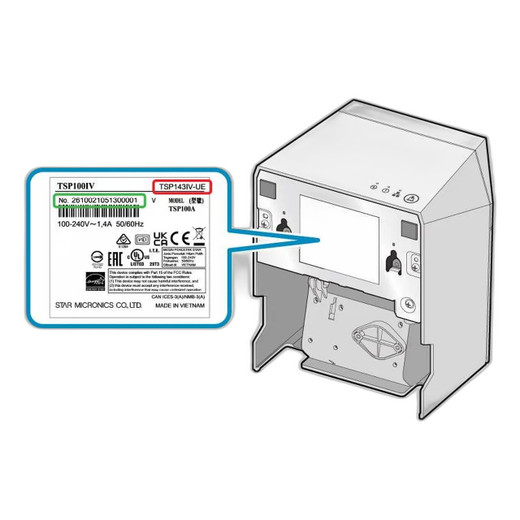 Star Micronics 39460211 TSP1045U Direct Thermal Label Printer