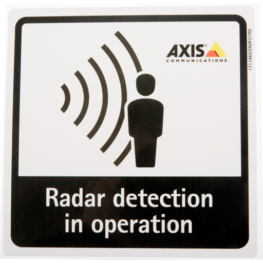 Axis Radar Detection Sticker (10 pcs), 01551-001