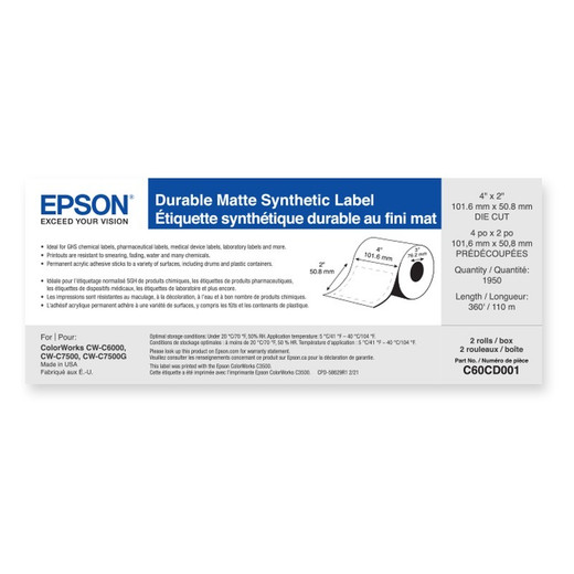 Epson C60CD001 Inkjet Receipt and Label Printer