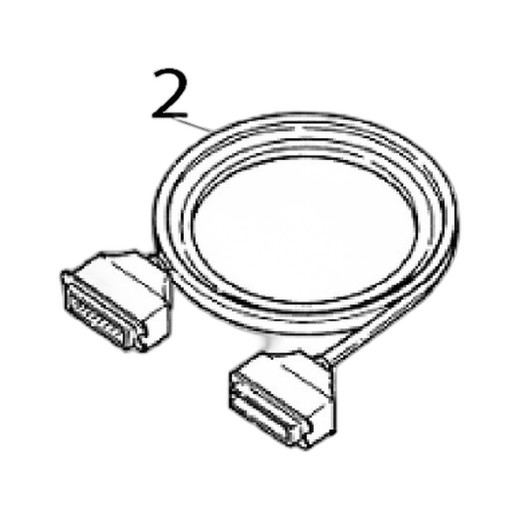 TSC 72-0010001-00LF 25-pin parallel cable close-up connector detail shot