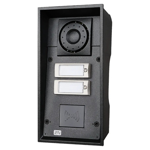 2N IP Force 2-Button Card Reader Front Panel