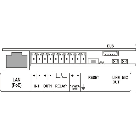 2N IP Vario Front Plastic Cover - 1 Button