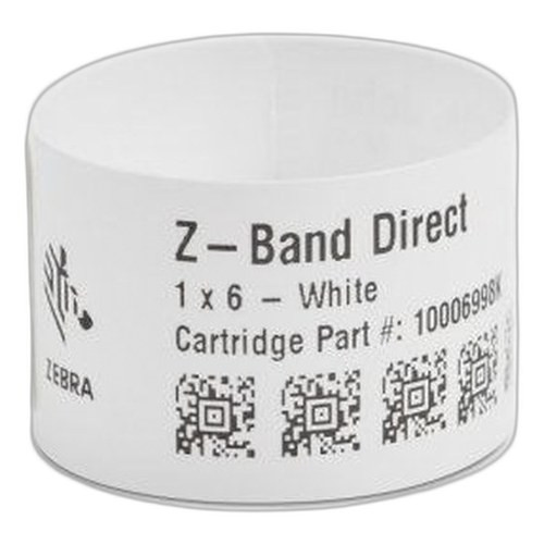 Zebra 10006995-1K ZBAND Direct Red Wristband Label 200/roll
