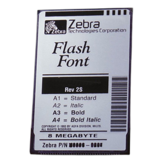 Zebra 56050-002 Font Pack Andale Korean Digital Delivery